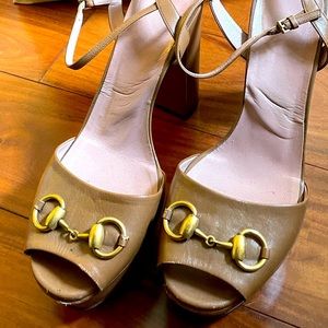 Summer Gucci platform heels